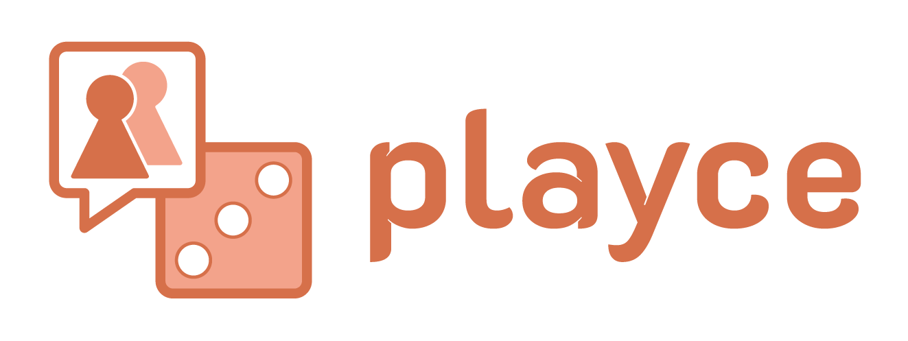 Würfel und Spielfigur im Logo